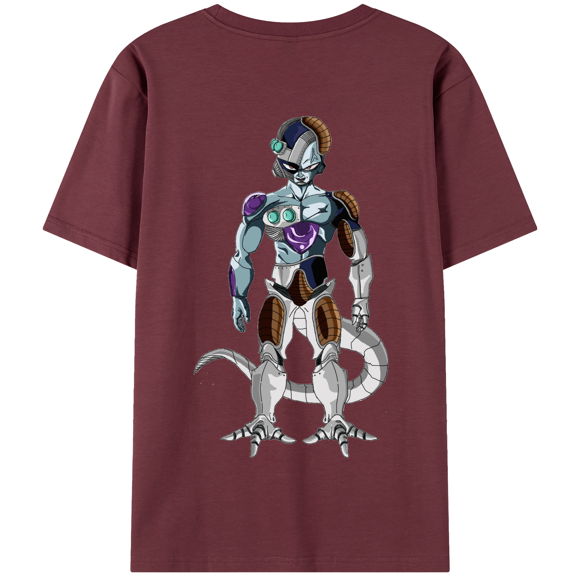 （画像用） ドラゴンボール クウラ DRAGON BALL Cooler Coora 綿100％半袖Tシャツ（背面プリント）